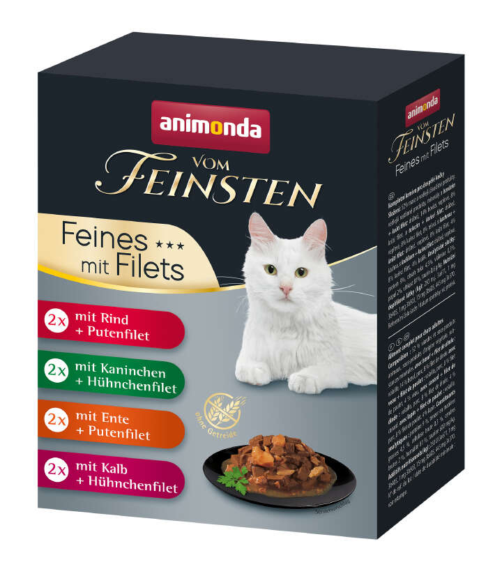 animonda Katzen-Nassfutter Vom Feinsten Adult Feines mit Filets
